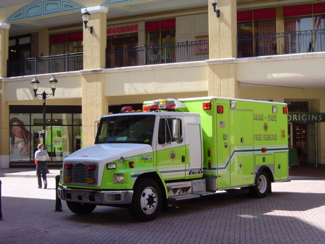 Miami Dade Freightliner Ambulance St 14 av.JPG
